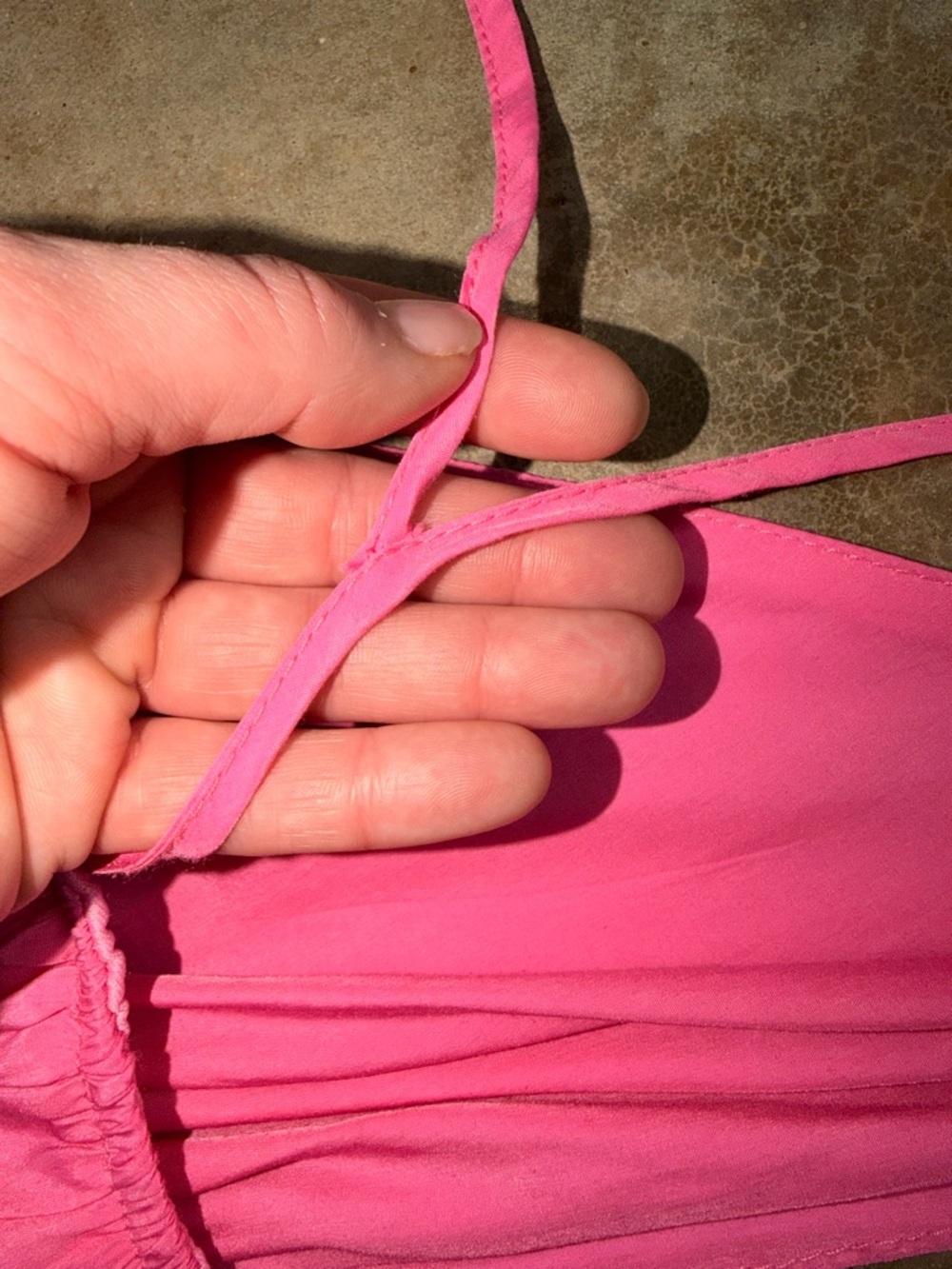 Lioness Hot Pink Maxi Dress Size 10 Plunge Neck Slit Vacation Dress - Picture 8 of 12